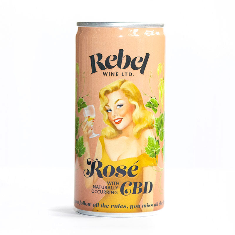 6 x Rebel Rosé - 200ml can with&nbsp;CBD