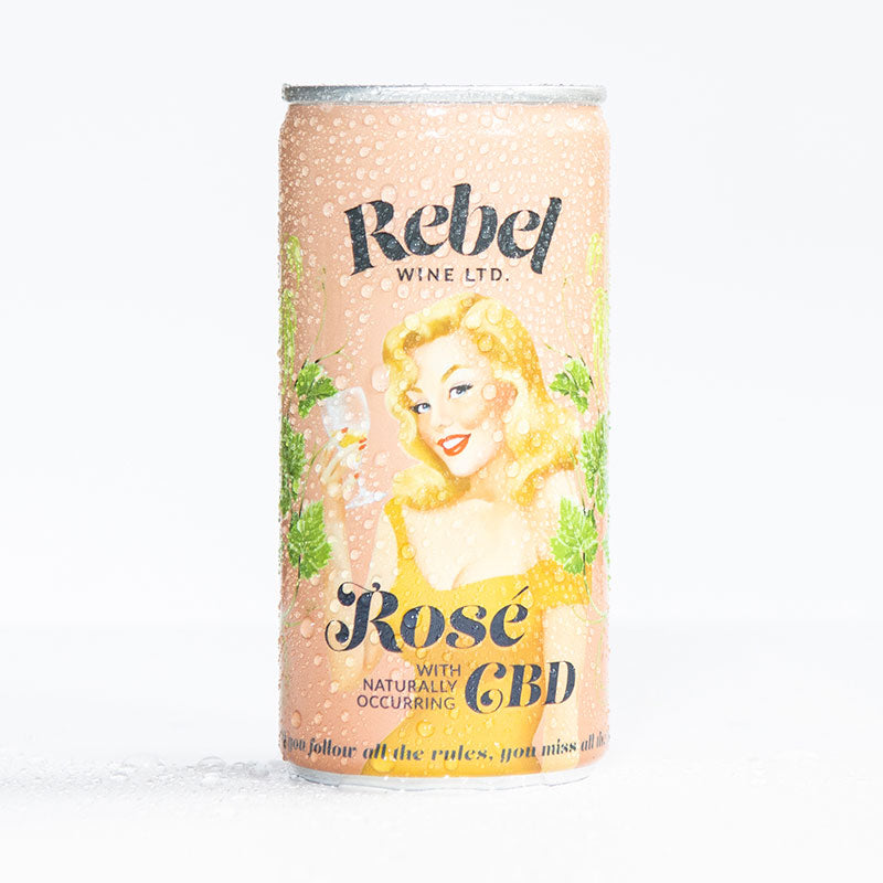 6 x Rebel Rosé - 200ml can with&nbsp;CBD