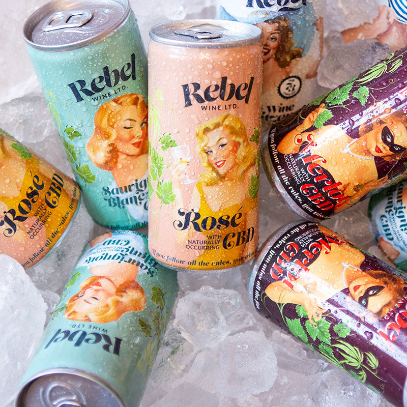 6 x Rebel Rosé - 200ml can with&nbsp;CBD