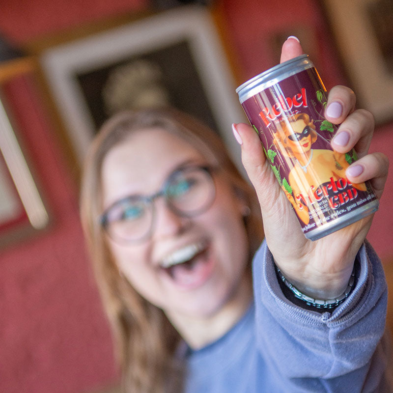 6 x Rebel Merlot  - 200ml can with CBD