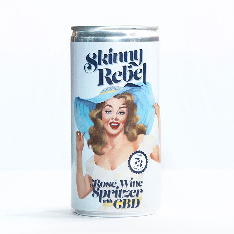 6 x Skinny Rebel Rosé Spritzer - 200ml can with CBD