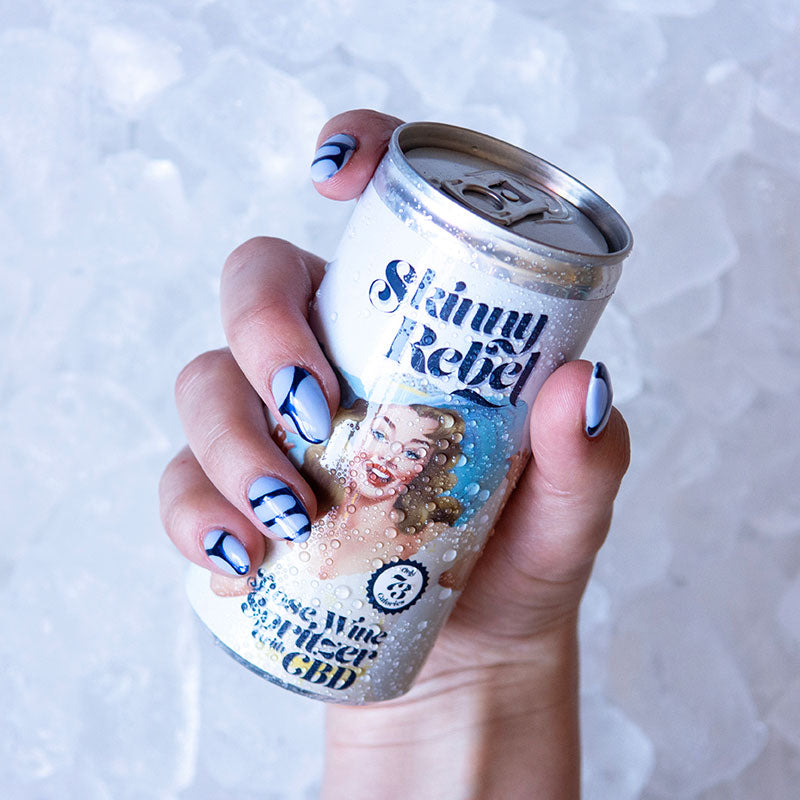 6 x Skinny Rebel Rosé Spritzer - 200ml can with CBD